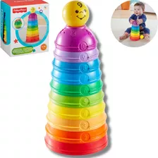 Potinhos Fisher Price Torre Coloridos Empilhar Encaixe W4472