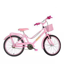 Bicicleta Infantil Brisa Monark Aro 20 Rosa Com Rodinhas
