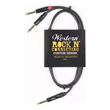 Cable Western Plug Stereo A Dos Plug Mono - 1,5mts
