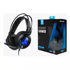 Headset Gamer Usb F-100-az Com Led - Hoopson