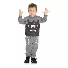 Conjunto Bebê Menino Moletom Monstros