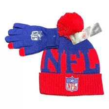 Set Gorro De Lana Mas Guantes Nfl Oficial