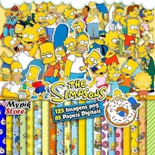 Papeles Digitales #01 - Los Simpson - Fondos Y Clipart