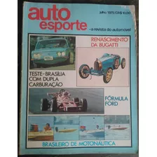 Revista Auto Esporte Julho 1975 (páginas C/ Fita Adesiva) 