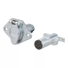 Conector Redondo Curt 58092 De 6 Polos Para Coche Y Remolque