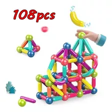 108pcs Big Size Do Magnetic Stick Blocos Do Construção Ímãs