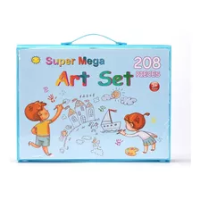 Set De Arte Infantil 208 Piezas Niños Mega Set