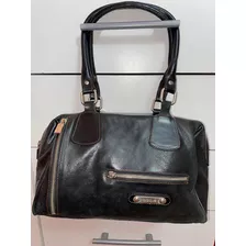 Cartera Cuero Negra Blaqué 