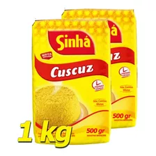 Flocos De Milho Para Cuscuz Sinha 2 Pacotes De 500gr - 1kg