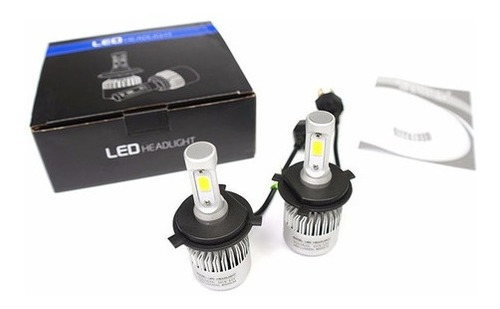 2 Focos Led Cob 8000 Lumens 60w H4 H13 9007 Con Alta Y Baja Foto 5