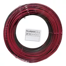 Cable Polarizado Rojo Negro 2x16 Duplex 100m