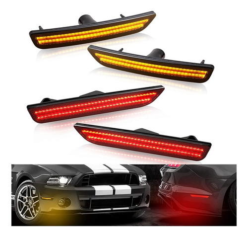 4 Piezas Luz Lateral Para Ford Mustang 2010-2014 Foto 2