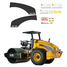 Kit Adesivo Rolo Compactador Jcb Vm115d Vm 115d 03020 