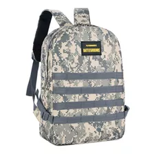 Mochila Camuflada Bolsa Masculina Feminina Básica Cor Cinza