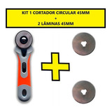 Kit Cortador Circular 45mm + 2 LÃ¢minas Disco Pronta Entrega