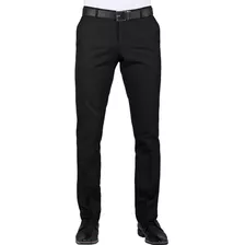 Pantalon De Vestir Yale Hombre Negro Poliester 10072 1768