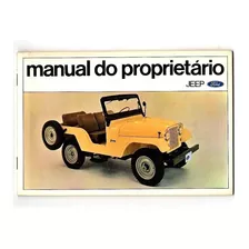 Manual Proprietario Jeep Ford Willys - 1970 - Original