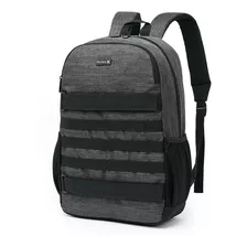 Mochila Skate Bag Masculina Trabalho Faculdade Casual Urbana Cor Preto Desenho Do Tecido Liso