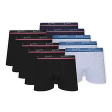 Kit 10 Cueca Boxer Infantil Lupo Box Criança Algodão Atacado