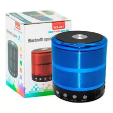 Mini Caixinha De Som Bluetooth Sem Fio Portátil Cor Azul 110v/220v