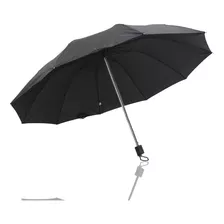 Mini Guarda-chuva Manual Sombrinha De Bolsa Preto 8 Varetas 