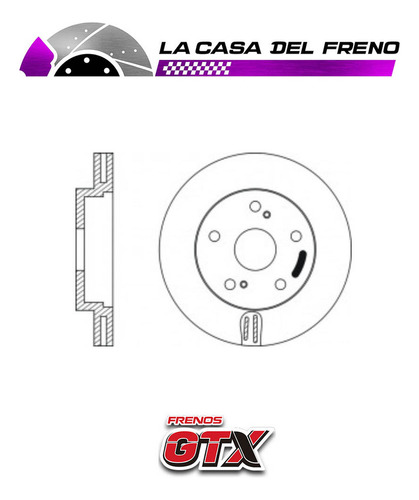 Par Disco Freno Delantero Toyota Celica 1.8 1999 (1zz-zzt23) Foto 2