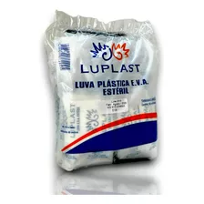 Luva E.v.a Estéril Kit 5 Pacotes Luplast - 500un Cor Branco Tamanho Único Unidades Por Embalagem 100