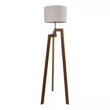 Lampara De Pie Tripode Madera Petiribi Modelo Nordic