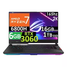 Asus Rog Strix G15 300hz Ryzn7-6800 16gb 1tb Ssd Rtx3060 6gb