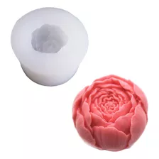 Molde De Silicona Con Forma De Flor Peonia 