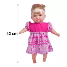 Boneca Totsy 43cm Fala Frases Com Chupeta - Super Toys