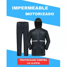 Impermeable Motorizado (pantalón Y Chaqueta) 0.300 Micras