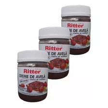 Kit 3 Creme De Avelã Com Cacau 250g - Ritter Tipo Nutella