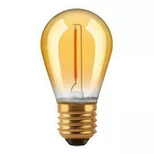 Lampara Led Mini Edison Gota Vintage Golden 1w E27 Luz Cal