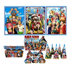 Kit Só Um Bolinho M One Piece 43 Itens Festa One Piece