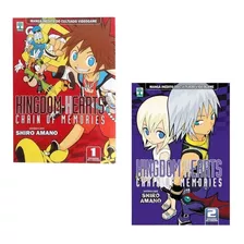 Kingdom Hearts: Chain Of Memories, De Shiro Amano. Série Kingdom Hearts, Vol. 1 E 2. Editora Abril, Capa Mole Em Português