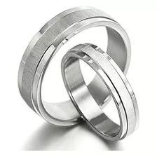 Conjunto De Anillos De Titanio Para Parejas