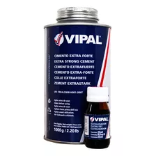 Kit Cola Vipal Cimento Vulcanizante 1 Kg + 50ml Catalisador 