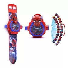 Relógio Digital Led Infantil Disney Super Hérois Smartband