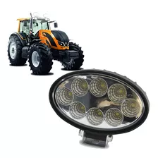 Farol Milha 8 Led 24w 12v 24v Oval Off Road Trator