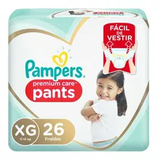 Fralda Descartável Infantil Pants Pampers Premium Care Xg Pacote 26 Unidades