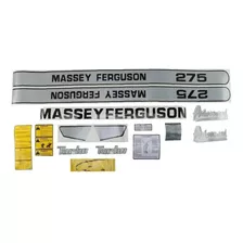 Kit Adesivo Jogo Decalque Faixa Trator Massey Mf 275 Advance