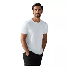 Kit 50 Camiseta Branca Basica Pra Uniforme Empresa Promoção