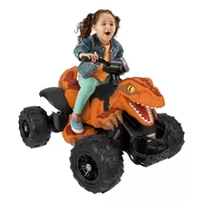 Vehículo Montable Power Jurassic World Dino Racer Naranja