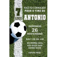 Convite Futebol Aniversário Futebol Festa Digital Cod2323