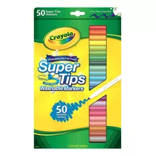 50 Crayola Super Tips Washable Markers Plumones Lavables 