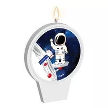 Vela Astronauta Espacial - Para Aniversário, Bolo E Festa