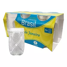 Vasos Vidrio Wheaton Rio De Janeiro 330 Ml Pack X 6 Transp