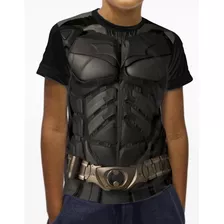 Camiseta Blusa Infantil Manga Curta Batman Personagem Nova