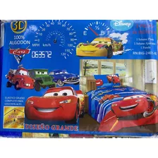 Sabanas Infantiles Plaza Y Media Varios Diseños Cars